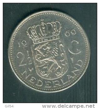 PAYS BAS : 2 1/2 GULDEN 1969   Tb   - Pieb6306 - 1948-1980 : Juliana