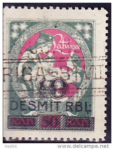 Lettland Latvia Lettonie - Ausgaben Mit Aufdruck/Spending With Print/Les Dépenses D'impression  1920/1 - Gest. Used Obl. - Lettonia