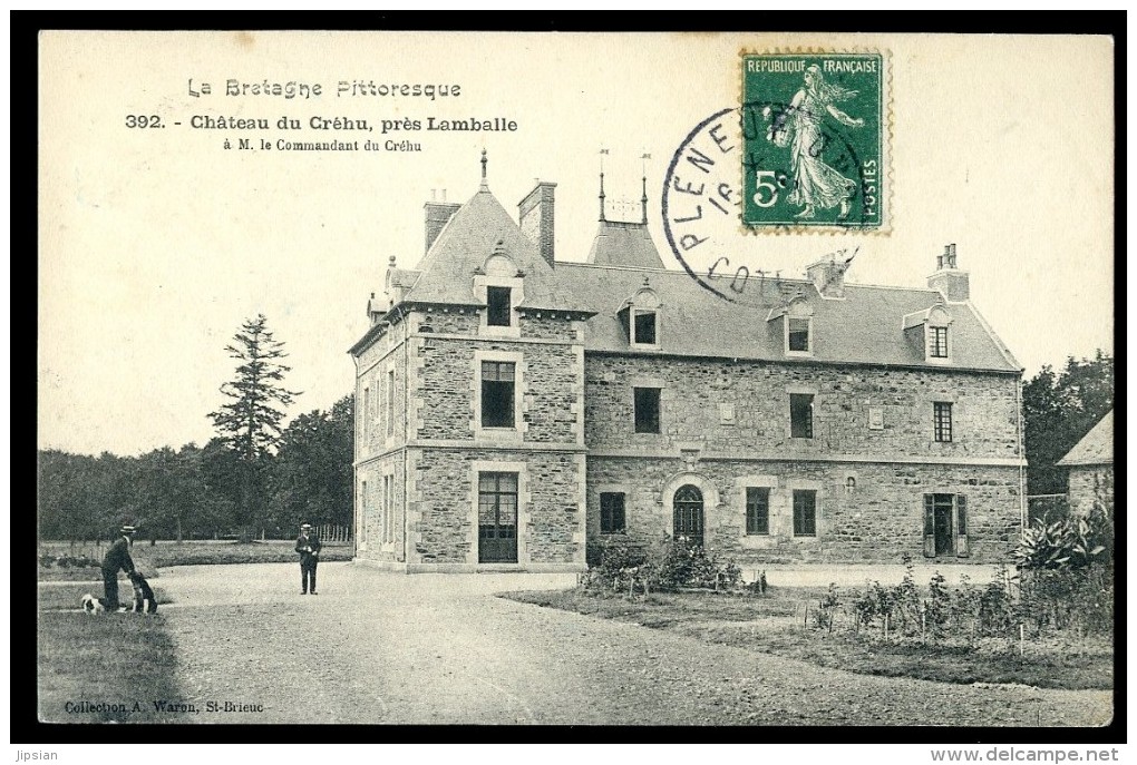 Cpa Du 22  Près De Lamballe Château Du Créhu à M. Le Commandant Du Créhu   JUI34 - Lamballe