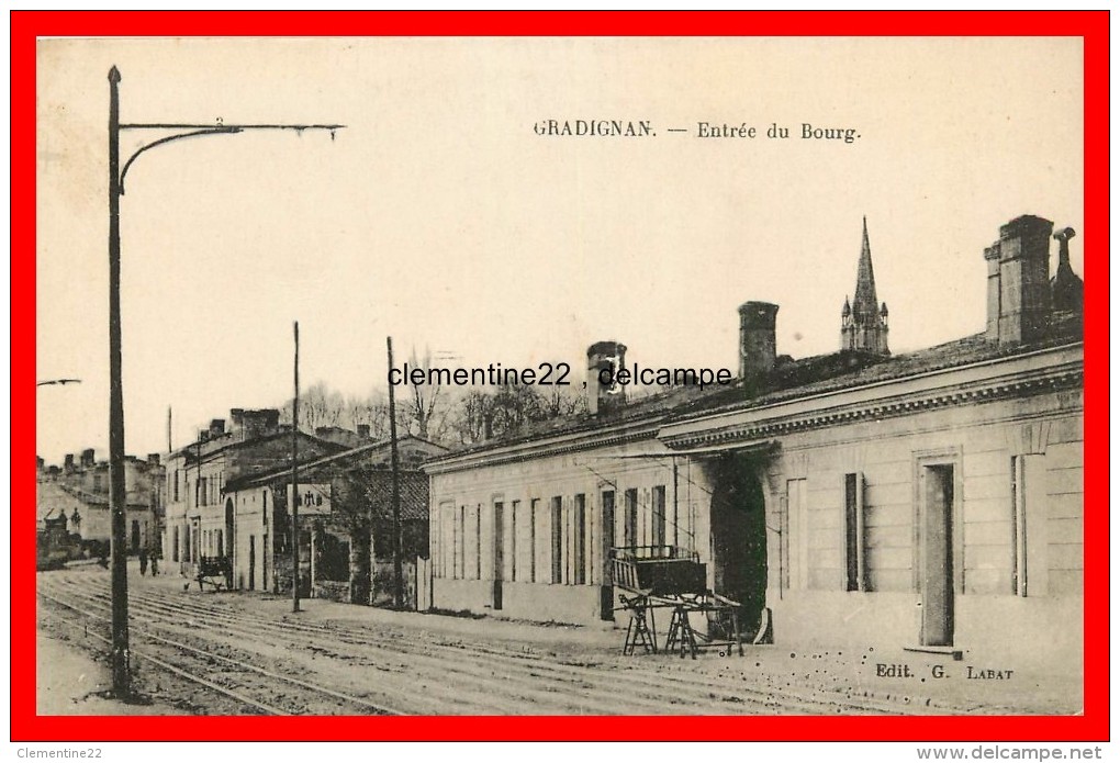 Gradignan Entrée Du Bourg  Scan Recto Verso - Gradignan