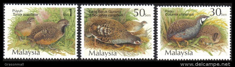 2001 Bird Quail & Partridges Malaysia Birds Stamp MNH - Malaysia (1964-...)