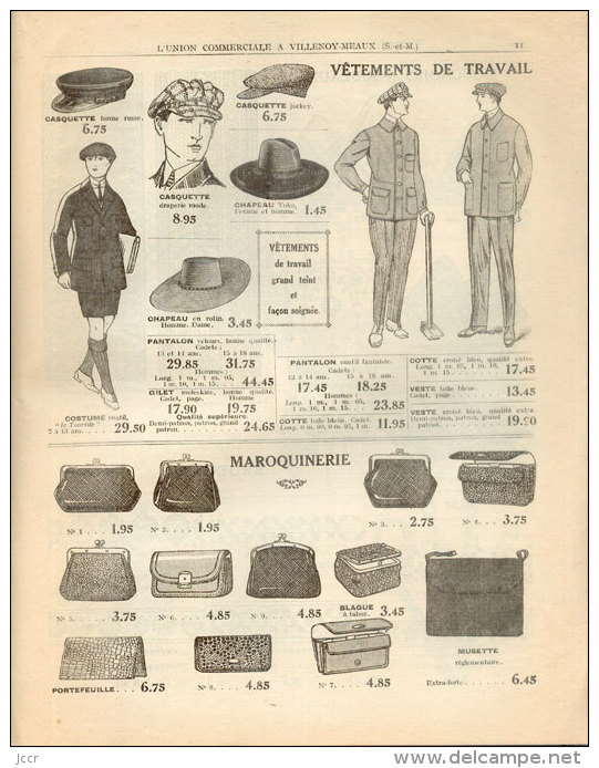 L´Union Commerciale - Siège Social: Villenoy-Meaux (S et M) - Catalogue de Mode - été 1923