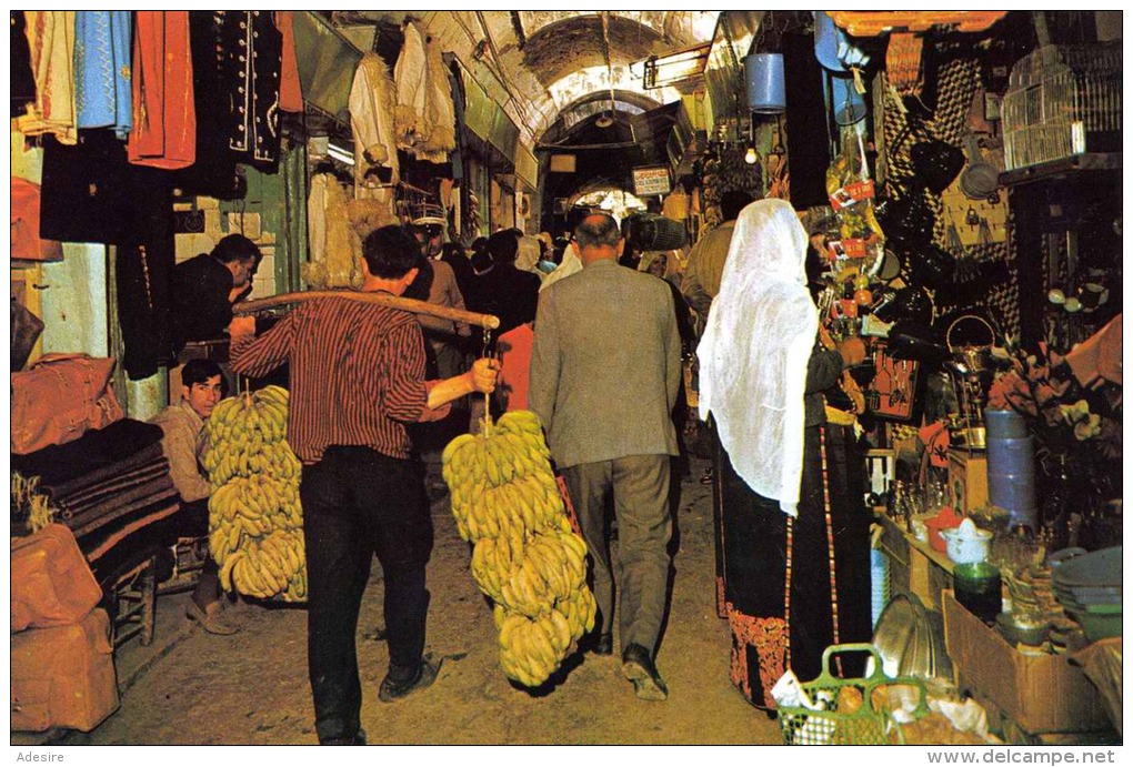 JERUSALEM - Bazar, Karte Um 1970 - Israel