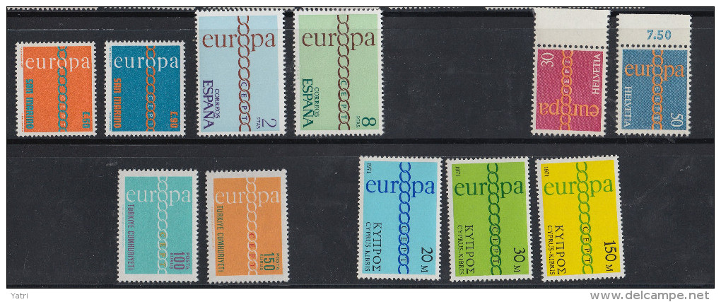 Cept 1971 - Annata Completa - Complete Year Set ** - Années Complètes