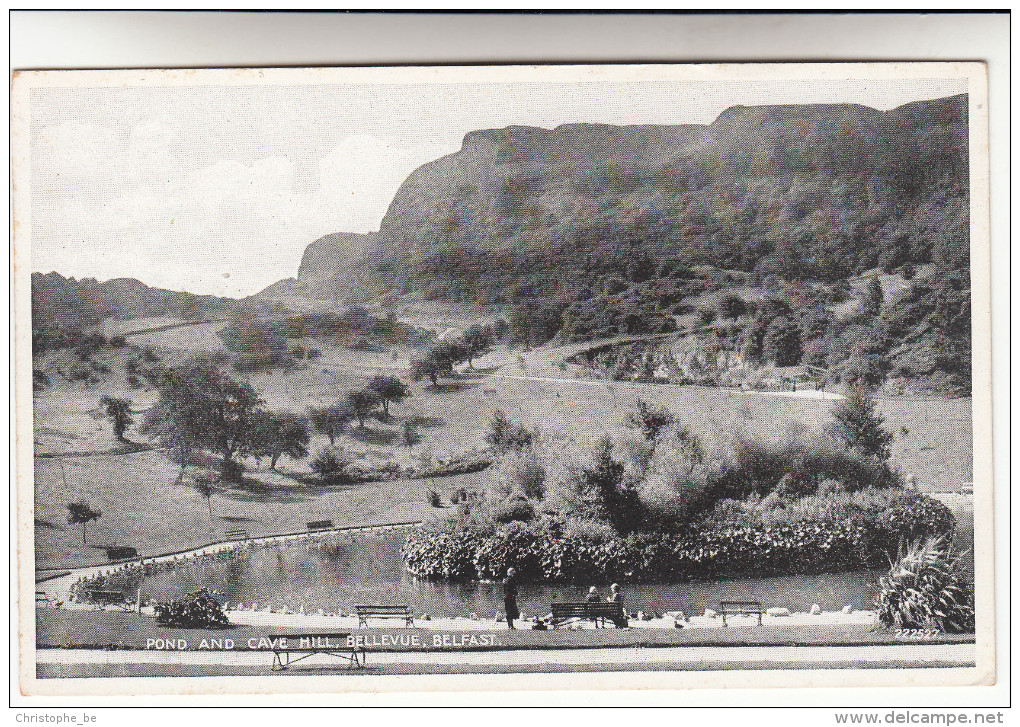 Old Postcard, Belfast, Pond And Cave Hill Bellevue (pk14777) - Antrim