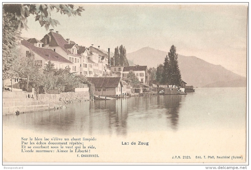 Lac De Zoug - Suisse - Schweiz - Svizzera. Neuchátel. - Zug
