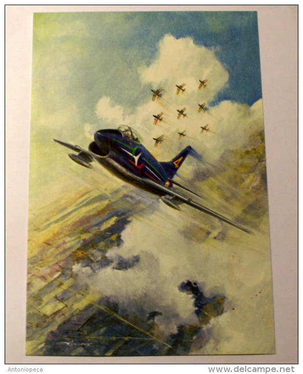 ITALIA 1992 - RACCOLTA IN FOLDER 13 CARTOLINE "LE PATTUGLIE ACROBATICHE", AERONAUTICA MILITARE