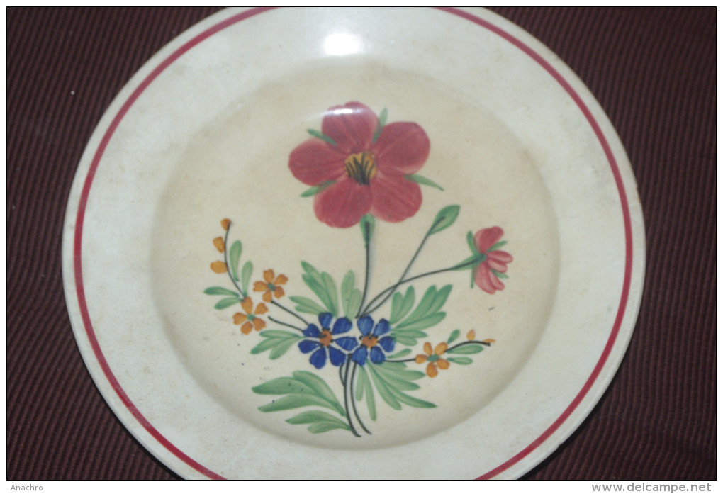 ASSIETTE CREUSE CAPUCINES FLEURS ST AMAND - Saint Amand (FRA)