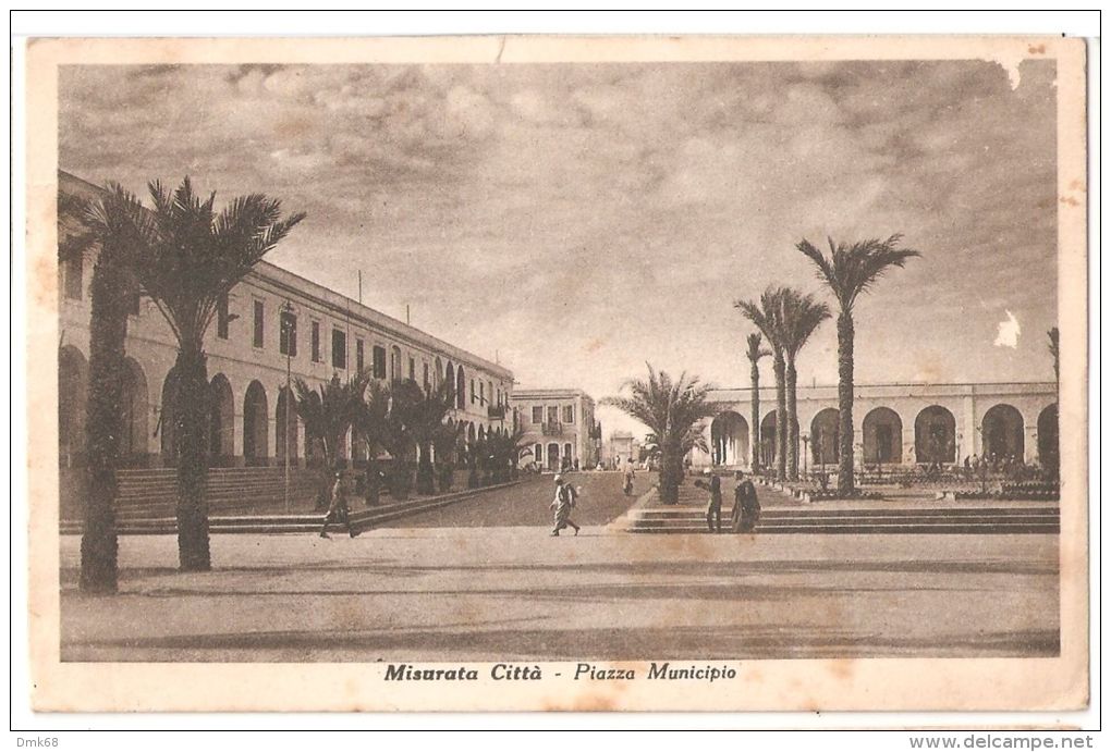 AFRICA - LIBIA - MISURATA - MISRATA - PIAZZA MUNICIPIO - 1939 - Libya