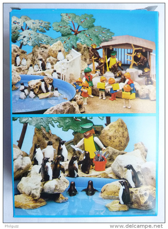 RARE BOITE PLAYMOBIL COLOR 3671 Les Pingouins Du Zoo Neuve 1984/85 - Playmobil