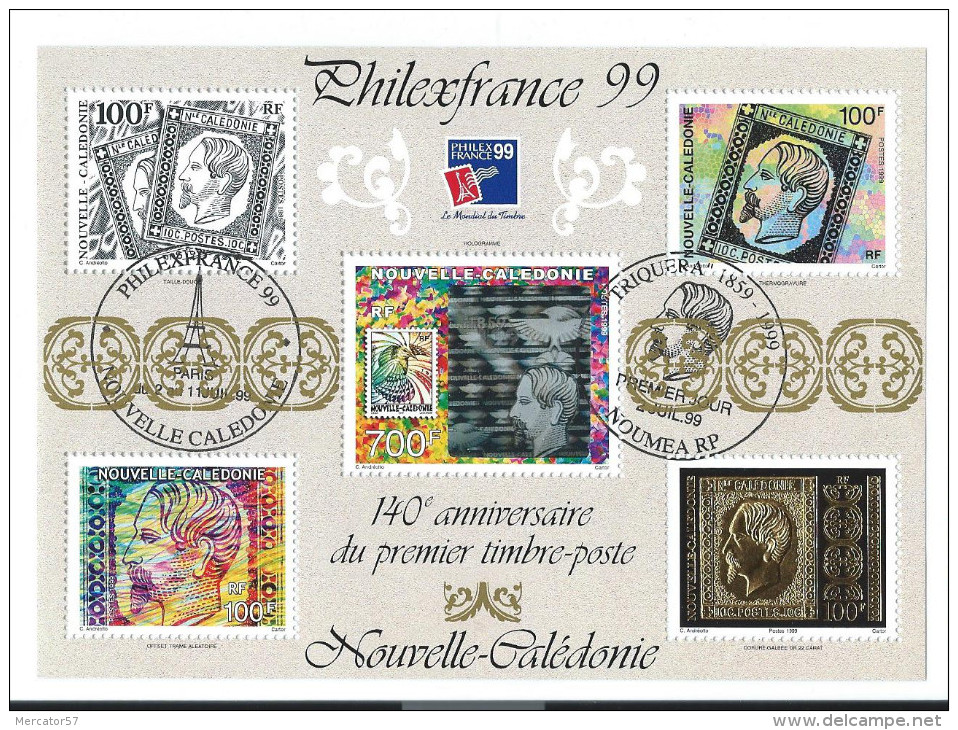 NOUVELLE-CALEDONIE Yvert N° 22 PHILEXFRANCE 99 Oblitération 1ER J Et Philexfrance - Gebraucht