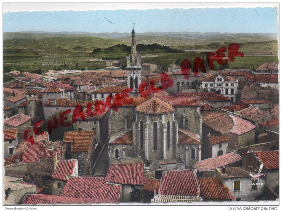 34-  OLONZAC MINERVOIS - L' EGLISE  VUE AERIENNE - Andere & Zonder Classificatie