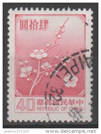 N° 1552 O Y&T 1979 Fleurs Nationale (prunier) - Usados