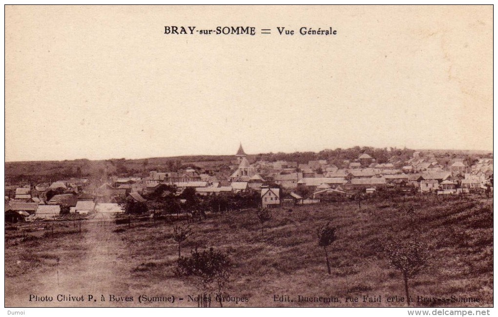 BRAY Sur SOMME   =  Vue Générale - Bray Sur Somme