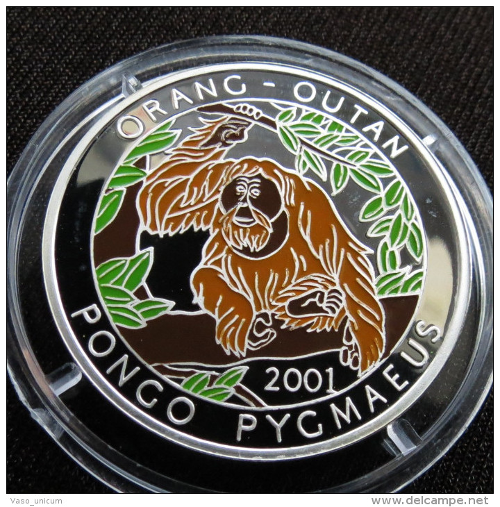Chad Tchad 1000 Fr 2001 Orangutan Monkey - Chad