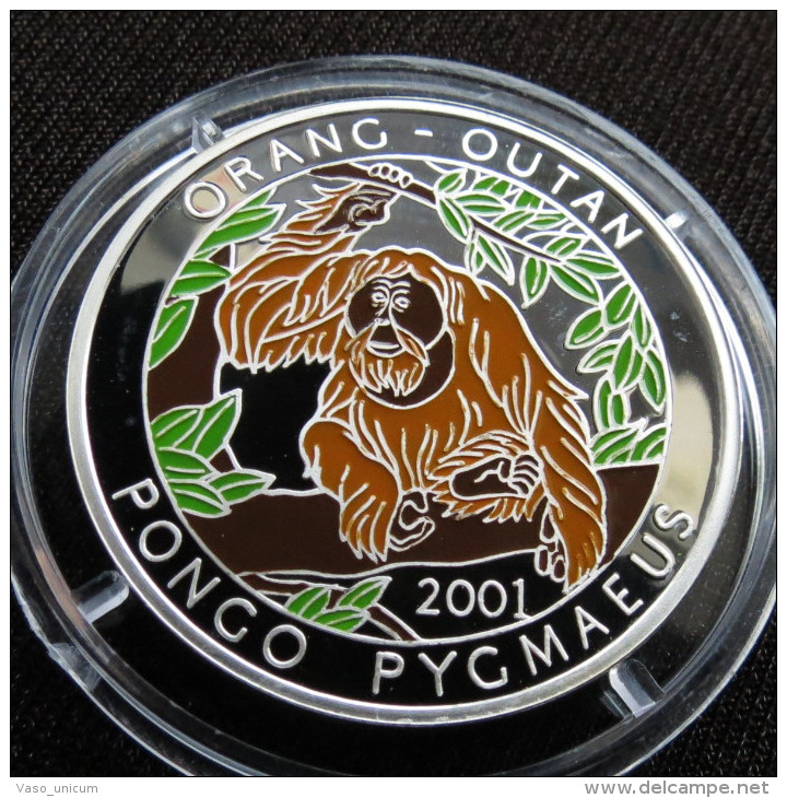 Chad Tchad 1000 Fr 2001 Orangutan Monkey - Tchad