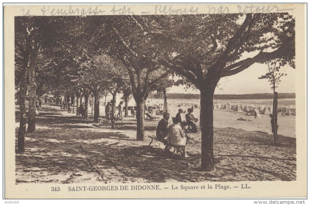 CPA 17 SAINT GEORGES DE DIDONNE Le Square Et La Plage - Saint-Georges-de-Didonne