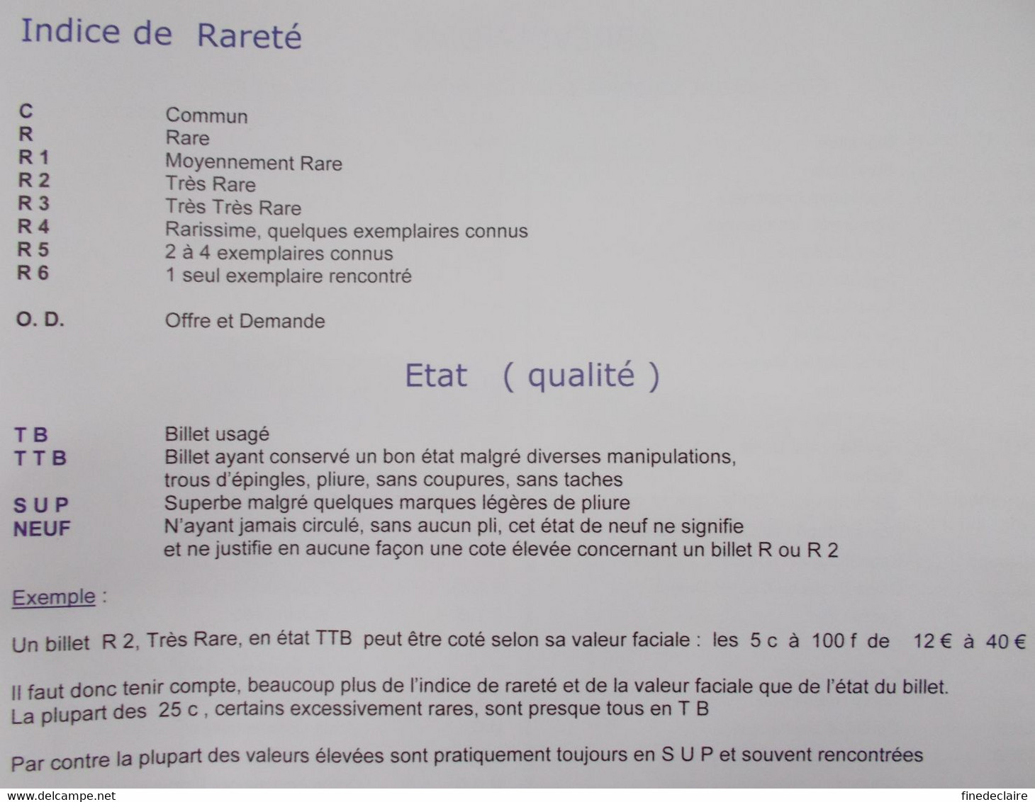 Billet Chambre De Commerce - 1Franc - Ville D'Abbeville - Filigrane Feuille - Avec Timbre à Sec - Non Daté - Cámara De Comercio