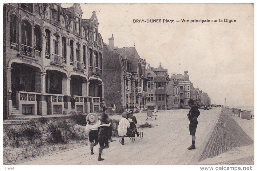 Bray-Dunes Plage 37: Vue Principale Sur La Digue 1912 - Bray-Dunes