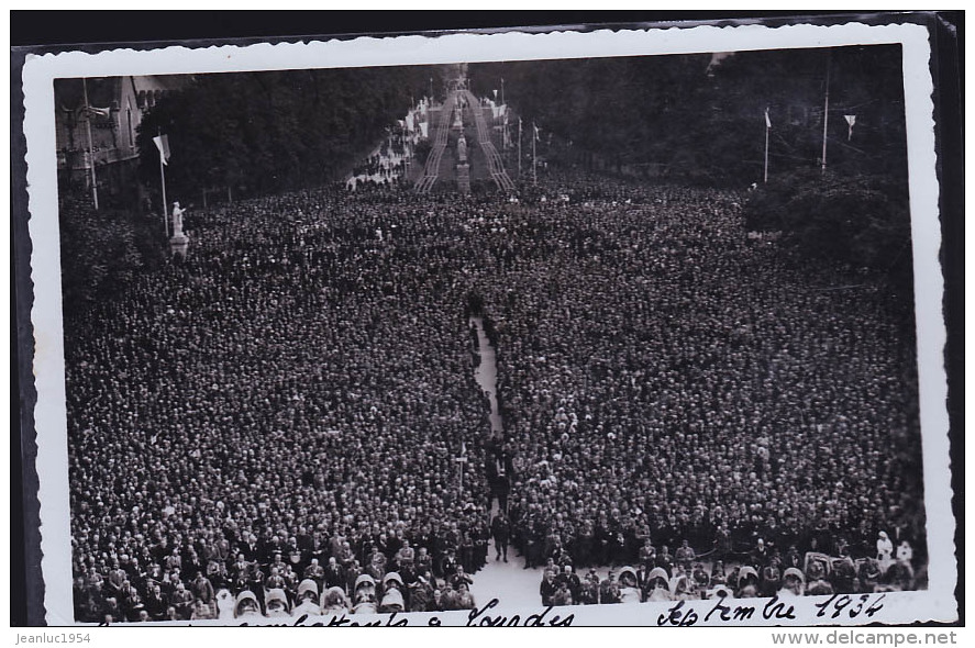 COURTISOLS ANCIENS COMBATTANTS A LOURDES 1934 - Courtisols