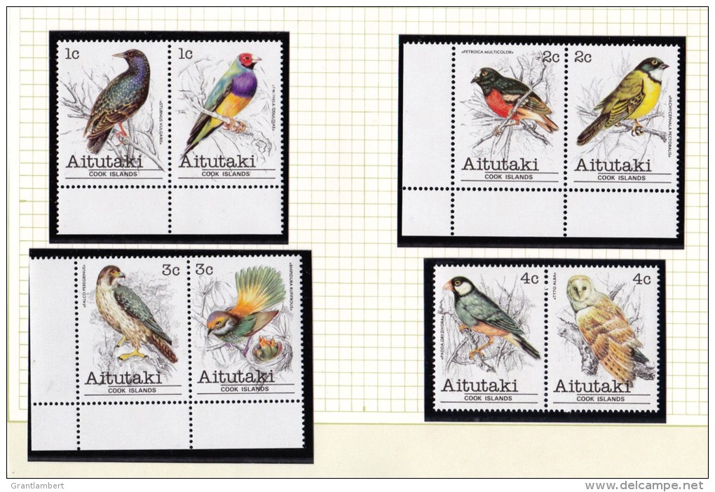 Aitutaki 1981 Birds Set Of 36 MNH - 3 Scans - Aitutaki