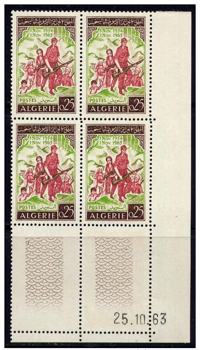 ALGERIE - N° 382** - 9è ANNIVERSAIRE DE LA REVOLUTION - Argelia (1962-...)