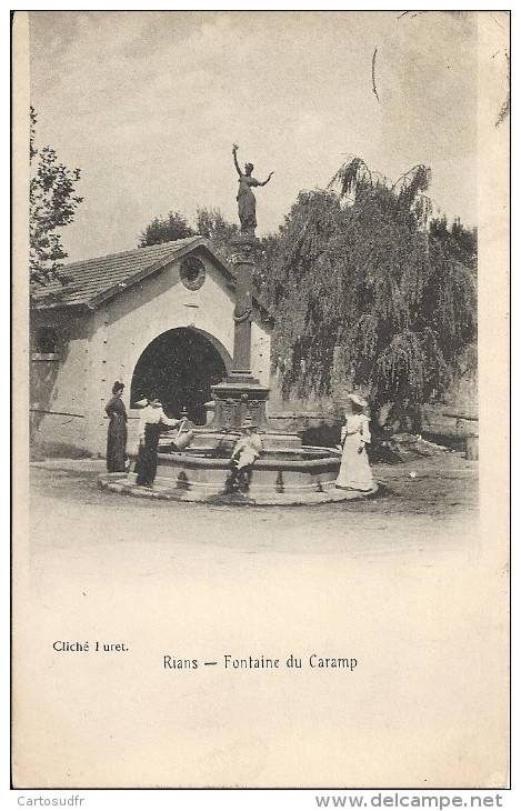 83 RIANS FONTAINE LAVOIR  DU CARAMP TBE - Rians