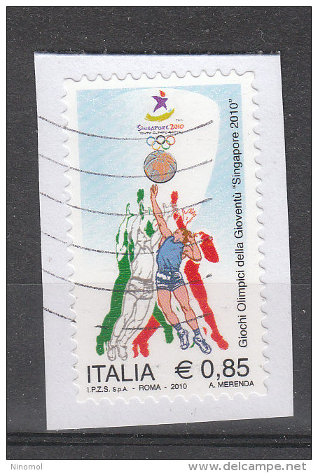 Italia   -   2010.  Olimpiade Giovanile " Singapore 2010 ". Self-adhesive - Estate 2014 : Singapore (Giochi Olimpici Giovanili)