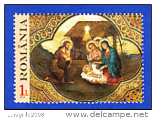 ROMÃNIA  2003 - NÖEL  1 L .. Sans Gomme - Oblitérés