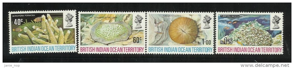 British Indian Ocean Territory 1972 Marine Life MNH - Britisches Territorium Im Indischen Ozean