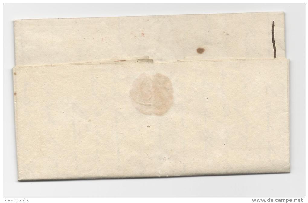 LETTRE DE LA NOUVELLE ORLEANS 1829 AVEC MARQUE D'ENTREE COLONIE PAR LE HAVRE ROUGE ; FRANCE COVER  USA NEW - …-1845 Préphilatélie