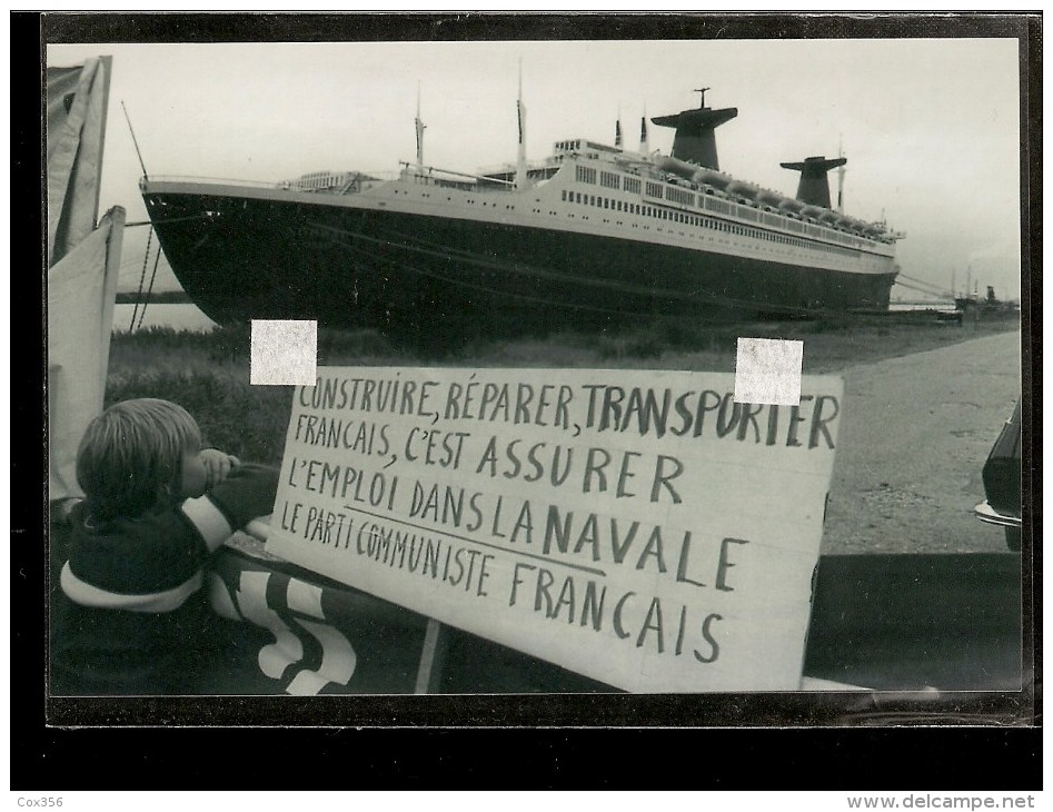 PHOTO  Du PAQUEBOT " FRANCE "    ( Compagnie Générale Transatlantique ) - Other & Unclassified