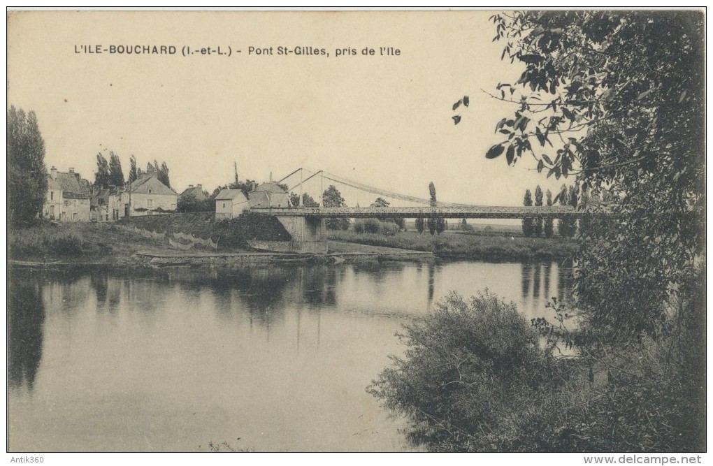 CPA 37 L´ILE BOUCHARD - Pont Saint Gilles, Pris De L'île - L'Île-Bouchard