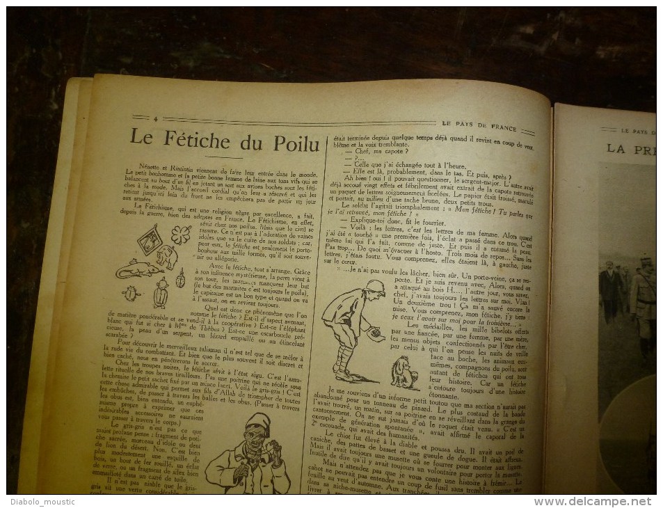 1918 LPDF:FETICHE Du POILU Et AMULETTE De L'ALLEMAND Contre Les Balles;Aviation Et Materiel US;Hopital Canadien Bombardé - Frans