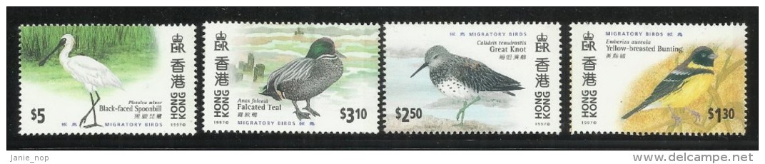 Hong Kong 1997 Migratory Birds MNH - Otros & Sin Clasificación