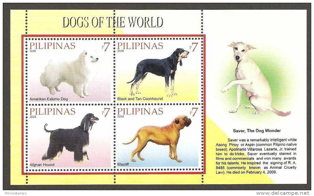 Pilipinas - Philippines (2010)  - Block -  /  Dogs - Perros - Hunde - Chiens - Hunde