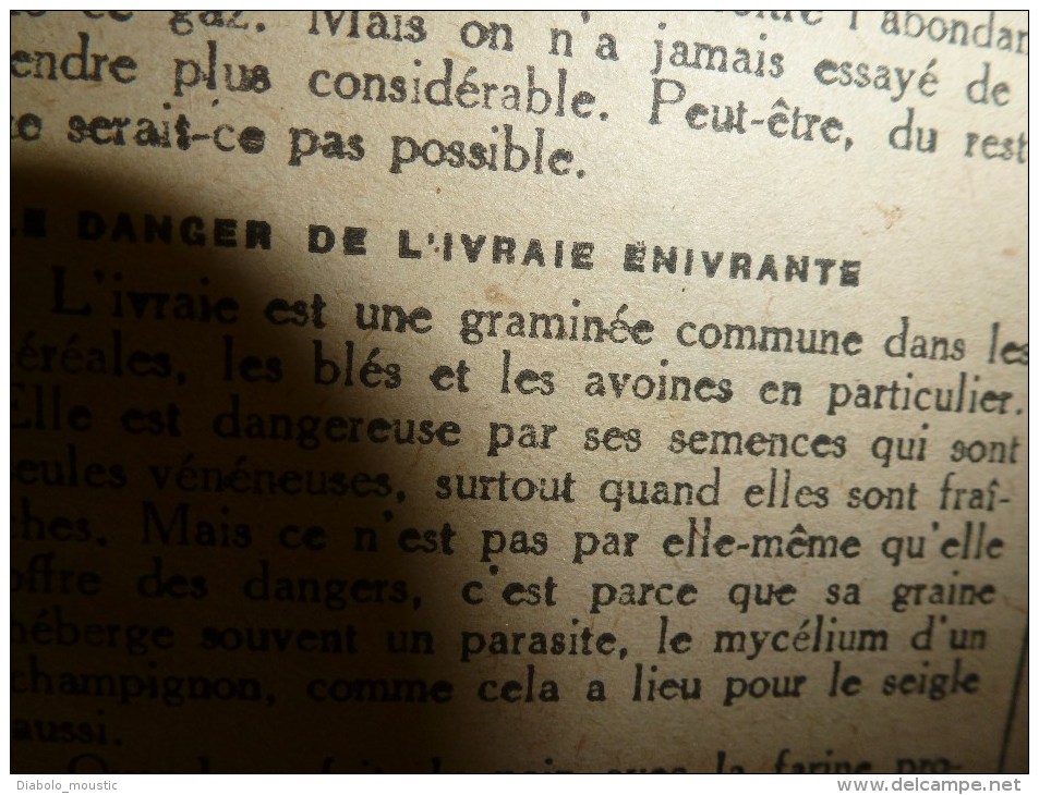 1918 LPDF:AVION GEANT 4 moteurs pour 2500kg bombes;Nos chars;IVRAIE énivrante;Jugement des corneilles;MANGER du TREFLE