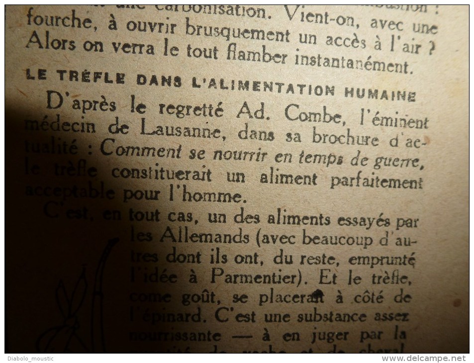 1918 LPDF:AVION GEANT 4 moteurs pour 2500kg bombes;Nos chars;IVRAIE énivrante;Jugement des corneilles;MANGER du TREFLE