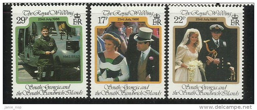 South Georgia 1986 Royal Wedding MNH - South Georgia