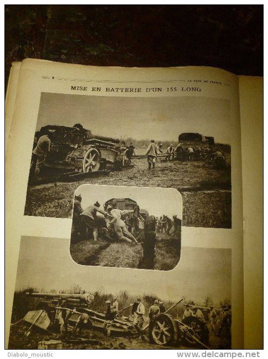 1918 LPDF:Les malgaches;Précision du tir longue portée;Canon 155 long;Mt-Renaud;Exécution Bolo;Crise lunaire;Recul vigne