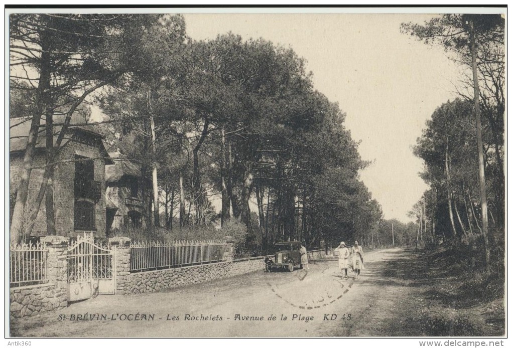 CPA 44 SAINT BREVIN L´OCEAN Les Rochelets - Avenue De La Plage - Animée - Saint-Brevin-l'Océan