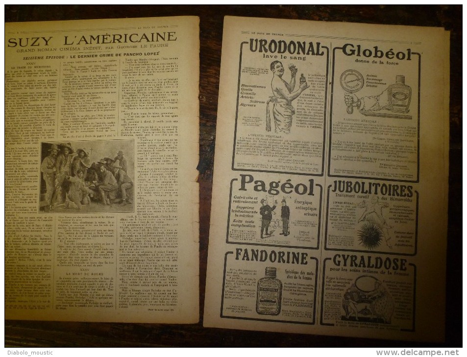 1918 LPDF:Effectif Et Organisation Allemande; Villa Borghèse; Front Belge Et US;CASANOVA Bombardé Recrutement Des Noirs - Français