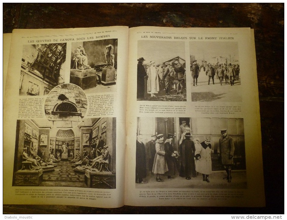 1918 LPDF:Effectif et organisation allemande; Villa Borghèse; Front belge et US;CASANOVA bombardé Recrutement des noirs