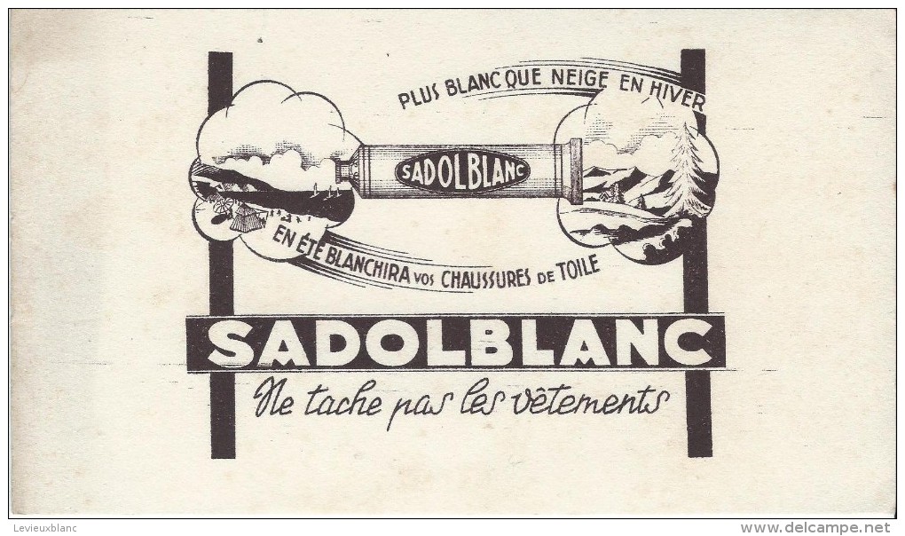 Sadol Blanc / Produit à Blanchir  Les Chaussures En Toile  /Vers 1950   BUV163 - Andere & Zonder Classificatie