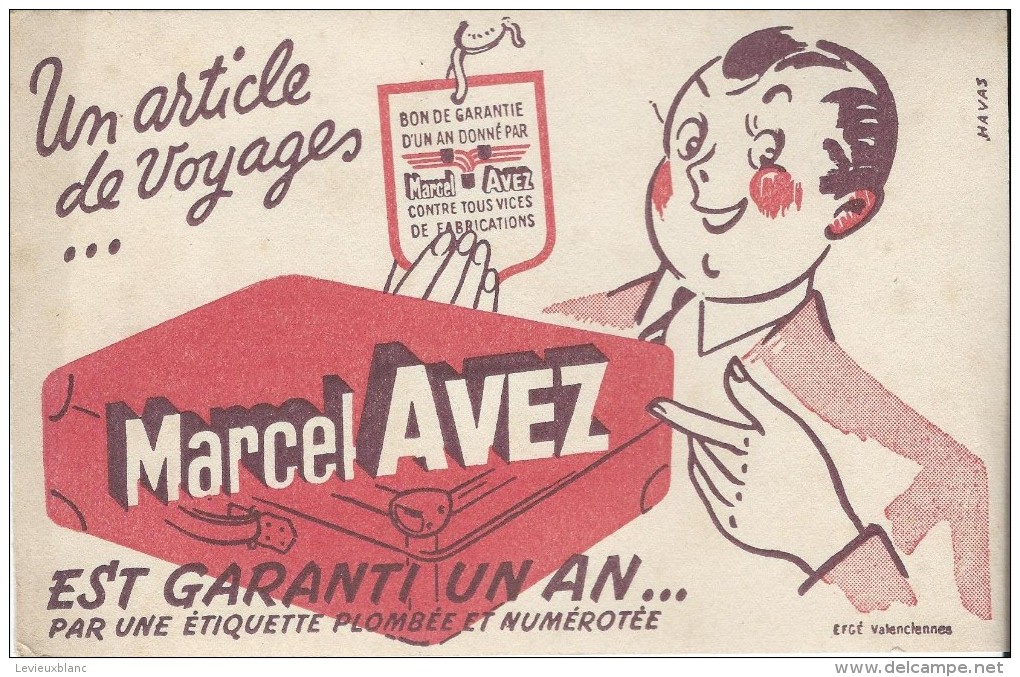 Bagage/ Article De Voyage / Marcel AVEZ/ Havas/ EFGE / Valenciennes /Vers 1955   BUV167 - B