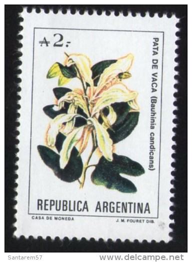 Argentine 1988 Avec Gomme Stamp Plante Bauhinia Candicans Ou Forficata - Neufs