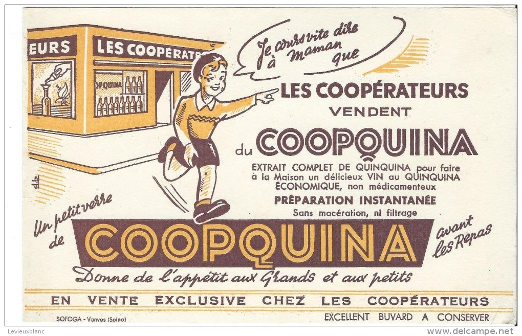 Coopquina/ Donne De L'appétit Aux Grands Et Aux Petits/SOFOGA/VANVES/Seine /Vers 1955   BUV170 - Levensmiddelen