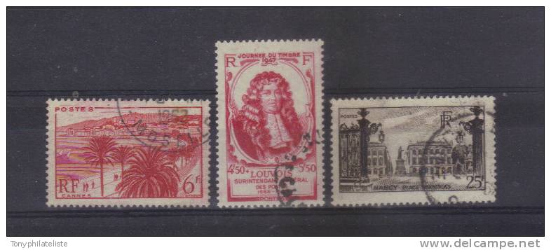 France Timbre De 1947 N°777 Au N°779  Oblitéré - Used Stamps