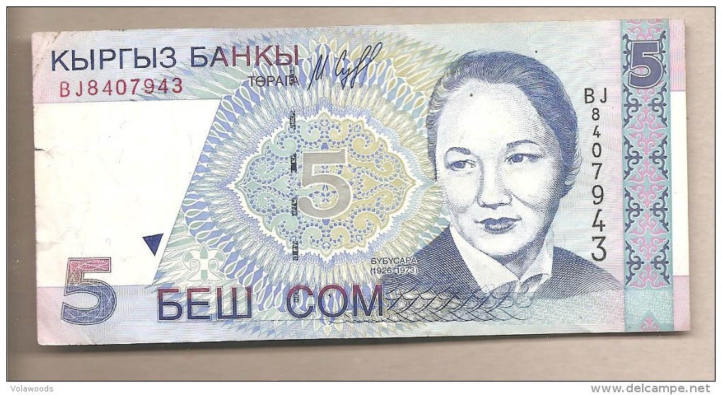 Kirghizistan - Banconota Circolata Da 5 Som - 1997 - Kirghizistan