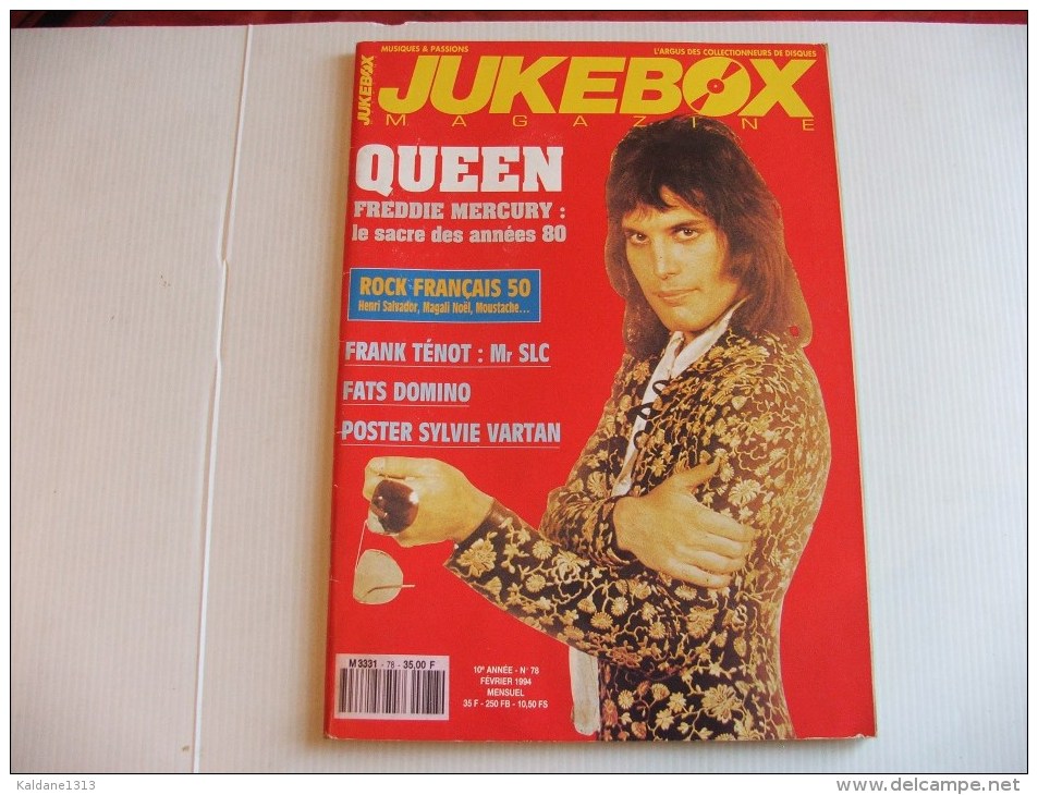 Revue JUKEBOX N° 78 Queen Mercury Poster Sylvie Vartan - Música